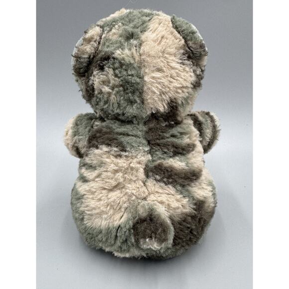1989 Bear Forces Of America Camo Teddy Bear Small 6” Stuffed Animal Vintage - Picture 3 of 7